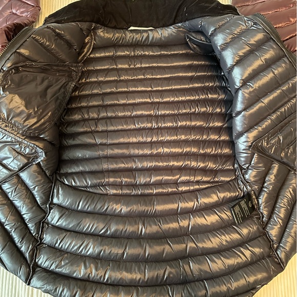 Dawn Levy quilted winter Down Feather  puffer jacket Women’s size Medium maroon - Picture 4 of 9